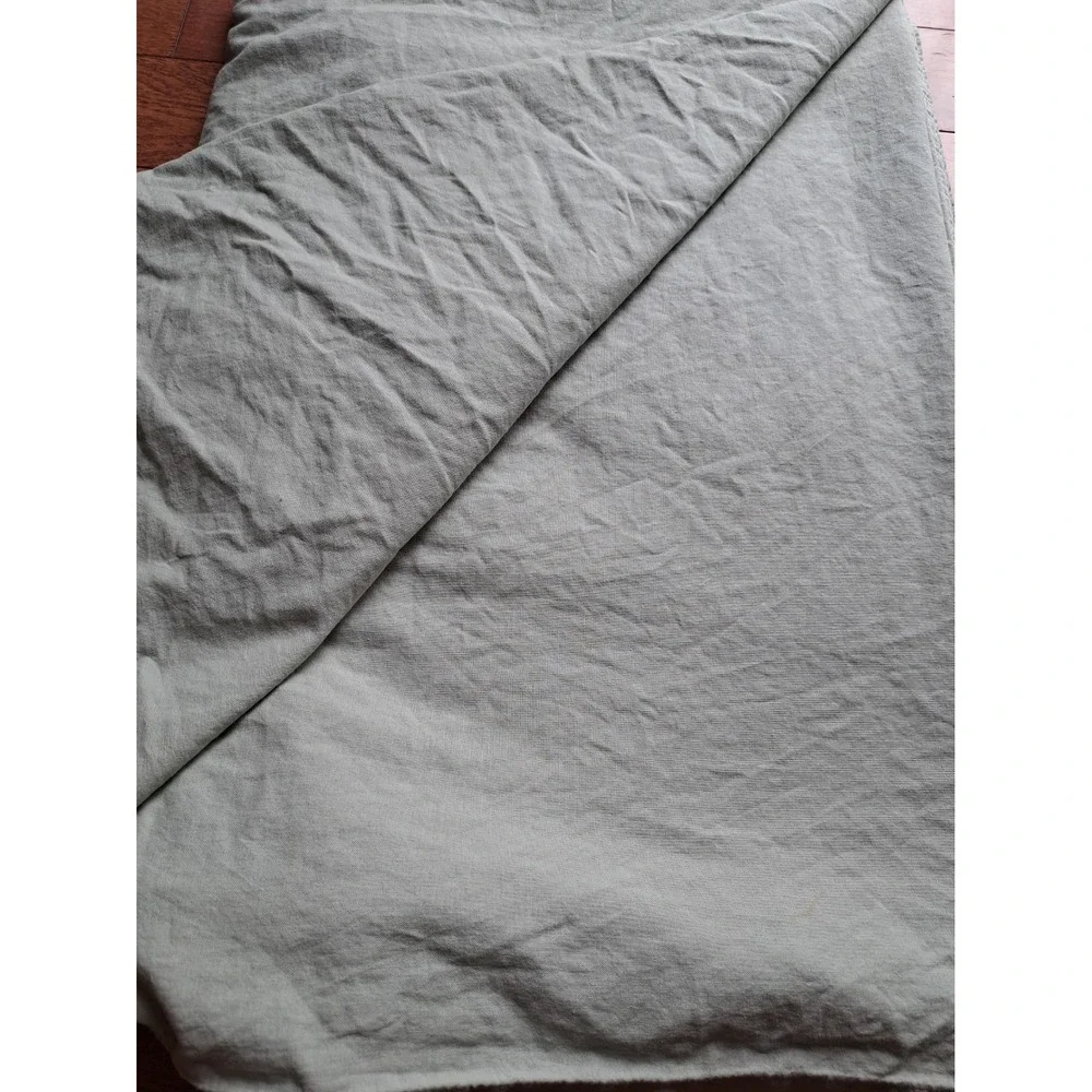Ikea Light Olive Green 100% Cotton Duvet Cover Twin Plastic Snaps Closure